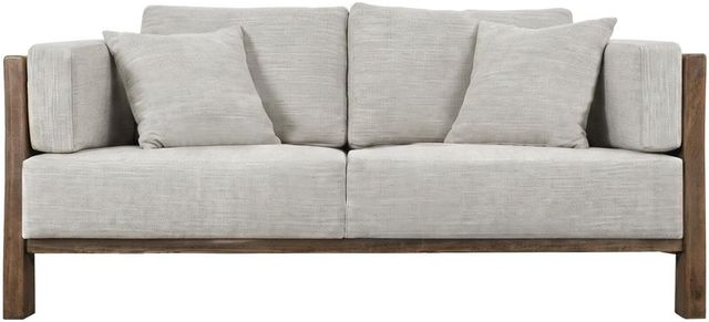 International Furniture Direct Roots Brown/Oyster Loveseat-1