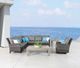 CabanaCoast® Customizable Sedona SOL Weave® Wicker Outdoor Loveseat-5