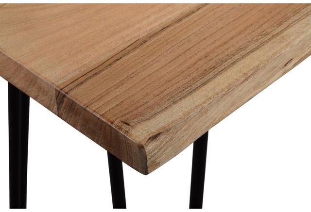 Jofran Inc. Nature's Edge Natural Sofa Counter Dining Table with Black Base-3
