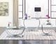 Coaster® Danville Glass Top Coffee Table with Chrome U-Shaped Base-1