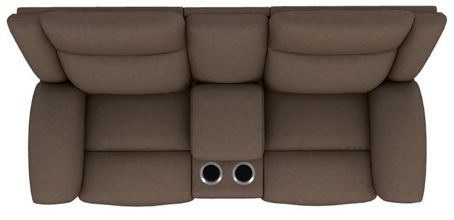 La-Z-Boy® Joel Mahogany Power Reclining Loveseat with Console, Headrest, and Lumbar-4