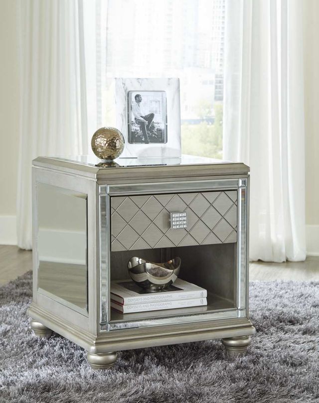 Signature Design by Ashley® Chevanna 2 Piece Platinum Living Room Table Set-2