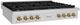 ZLINE Paramount Autograph Edition 48" Stainless Steel Gas Cooktop with Champagne Bronze Accents-1