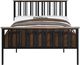 ACME Furniture Zudora Antique Oak/Black Full Panel Bed-2
