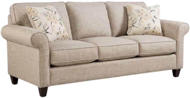 Craftmaster® Customizable Craftmaster Essentials Rolled Arms 3-Cushion Sofa-0