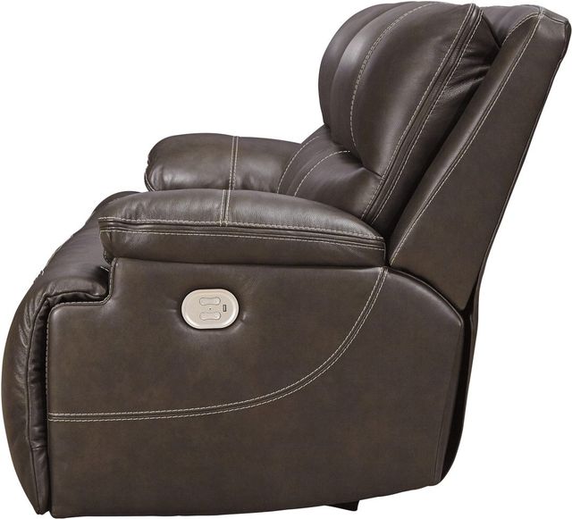 Signature Design by Ashley® Ricmen Walnut Power Reclining Sofa-3