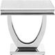 Coaster® Kerwin Marble White End Table with Chrome Base-1