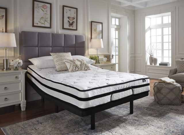 Sierra Sleep® by Ashley® Chime 2-Piece 10" Hybrid and Best Adjustable Base Queen Mattress Set-3