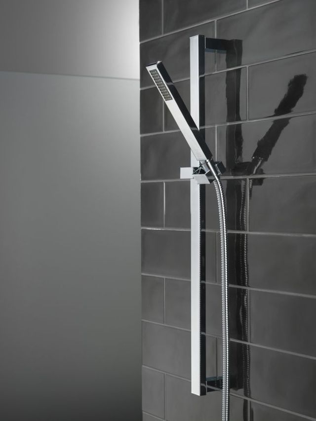 Delta Vero® Chrome Premium Single-Setting Slide Bar Hand Shower-1