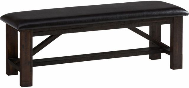Jofran Inc. Kona Grove Deep Chocolate Upholstered Bench