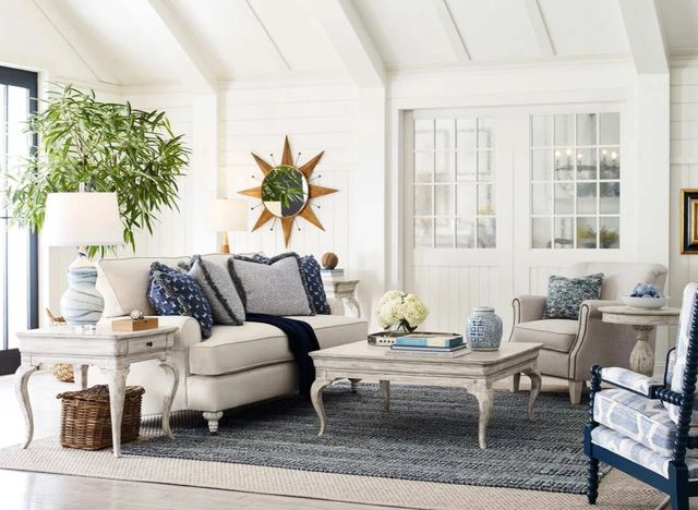 Kincaid® Selwyn Kelsey Cottage White Square Coffee Table-2