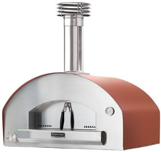Fontana Forni Firenze 39" Red Pizza Oven -0