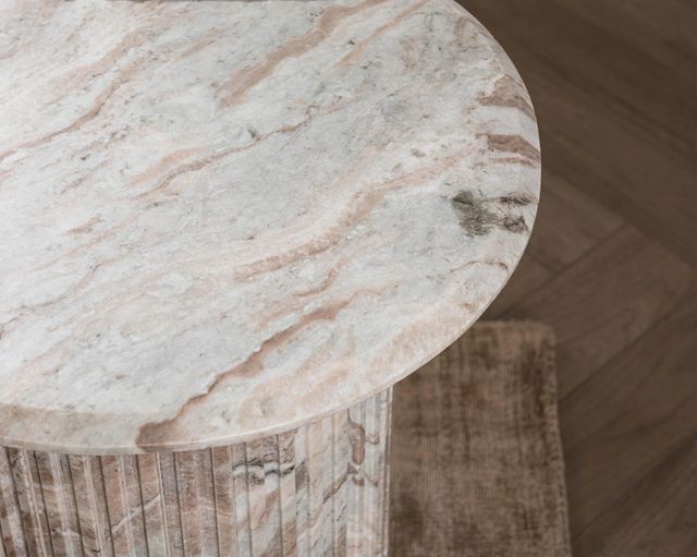Classic Home Nordens Rusty Gray Marble End Table-4