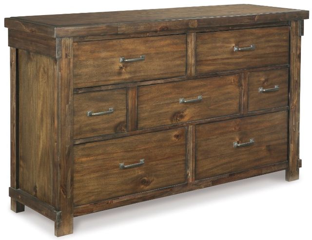 Signature Design by Ashley® Lakeleigh 2-Piece Brown King Panel Bed Set-2