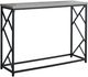Monarch Specialties Inc. Grey 44"L Hall Console Table with Black Metal Base -0
