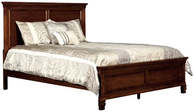 New Classic® Home Furnishings Tamarack 4-Piece Brown Cherry Queen Panel Bedroom Set-2