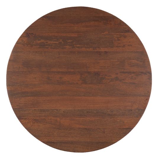 Home Trends & Design Santa Cruz Brown Round Dining Table-2