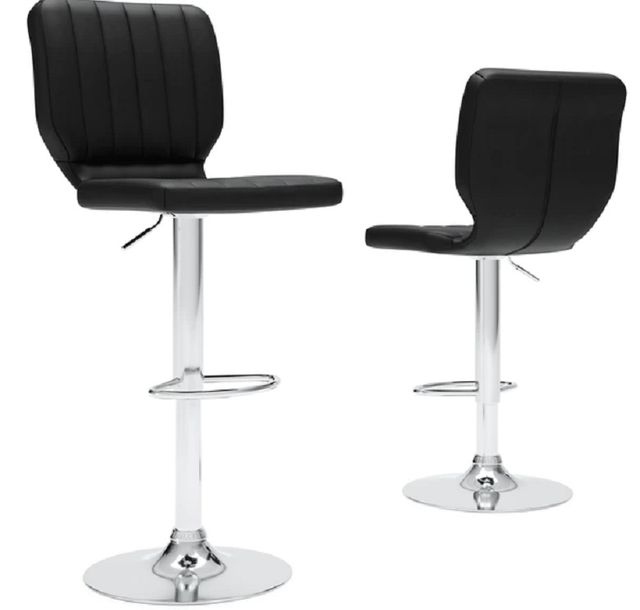 Signature Design by Ashley® Pollzen Black 45" Bar Stool-2