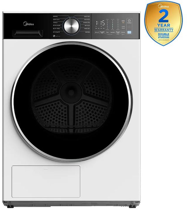 Midea® White Front Load Washer & Electric Dryer Laundry Pair-4