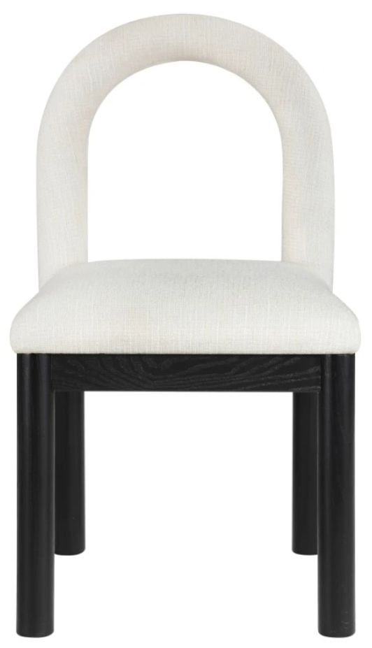 Meridian Furniture Conrad Cream/Black Upholstered Dining Chair-1