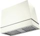 La Cornue Loge Series 44" Pure White Wall Mounted Range Hood with Satin Chrome Trim-0