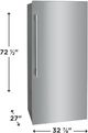 Frigidaire Professional® 18.9 Cu. Ft. Stainless Steel Counter Depth Column Refrigerator-2