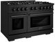 ZLINE 48" Black Stainless Steel Pro Style Dual Fuel Range-2