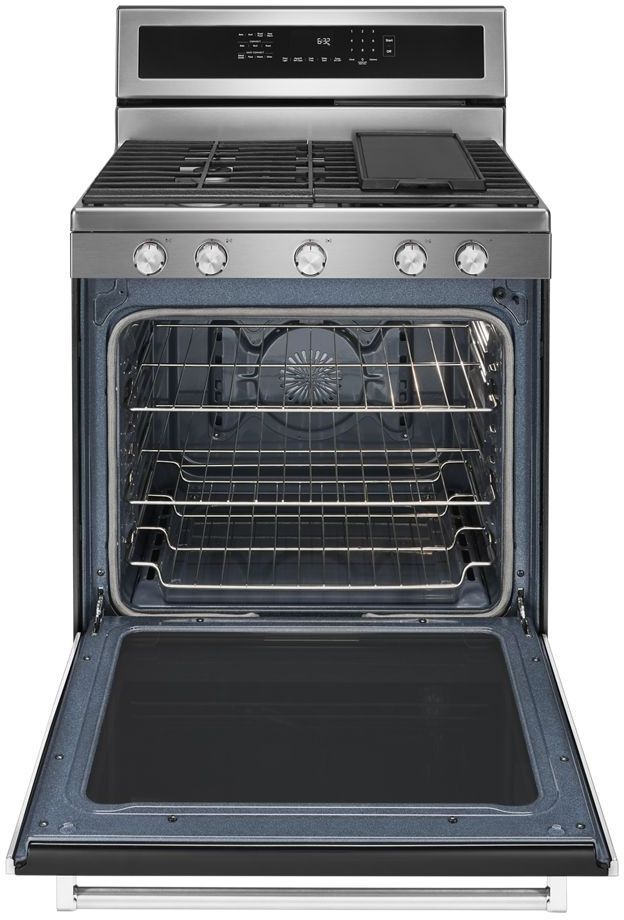 KitchenAid® 30" Stainless Steel Freestanding Gas Range-2