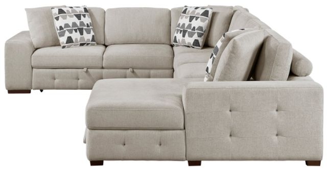 Homelegance® Raife 4-Piece Taupe Right-Arm Facing Sectional and Chaise-3