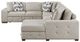 Homelegance® Raife 4-Piece Taupe Right-Arm Facing Sectional and Chaise-3