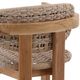 Dovetail Furniture Jovita Beige/Natural Teak/Wicker Outdoor Dining Chair-4