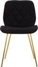 Primo™ International 3719 2-Piece Black Accent Chair Set with Gold Legs-1