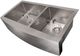 ZLINE Courchevel 36" Satin Stainless Steel Farmhouse Apron Mount Double Bowl Kitchen Sink with Bottom Grid-2