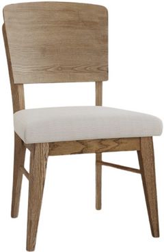 A-America® Barbossa Beige/Dark Caramel Upholstered Dining Side Chair