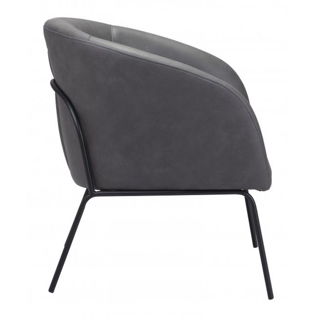 Zuo® Modern Quinten Vintage Gray Accent Chair-1