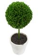 A & B Home 3-Piece Cream/Green Mini Faux Potted Topiaries Set-1
