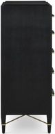 Currey & Company Verona Black Lacquered Linen Chest-2
