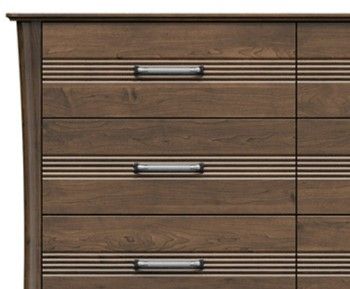 Country View Woodworking Westroom Bedroom Brown Maple 56" Dresser-1