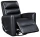Homelegance® Dimitri Black Manual Swivel Glider Reclining Chair-5
