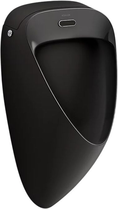 KOHLER® Tend® Black Washout Half-Stall 0.125 Gpf Touchless Urinal, Rear Spud-0