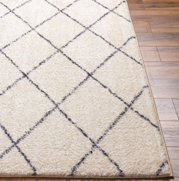 Surya Lykke White 4'x6' Area Rug-1
