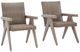 Signature Design by Ashley® Carisbo 2-Piece Beige Aluminum/Wicker Outdoor Arm Chair-0