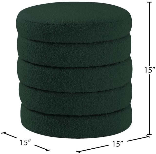 Meridian Furniture Aphia Green Upholstered Stool-2
