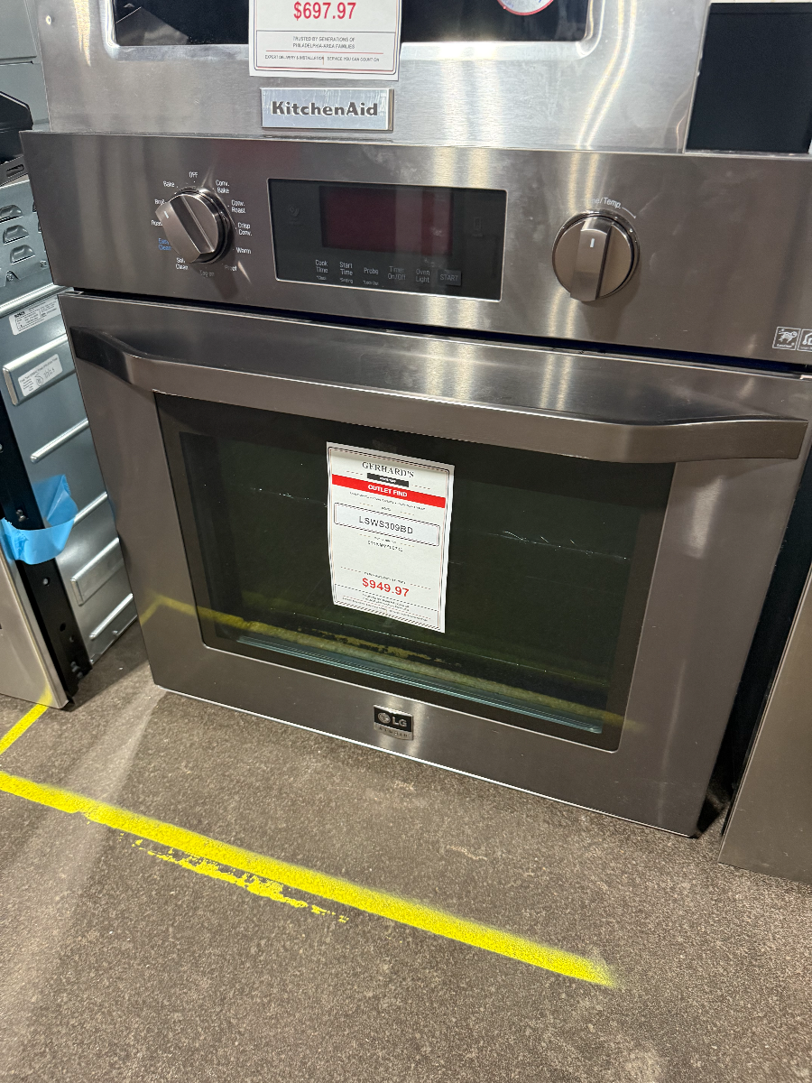 LG Studio 29.75" Black Stainless Steel Electric Single Oven Built In