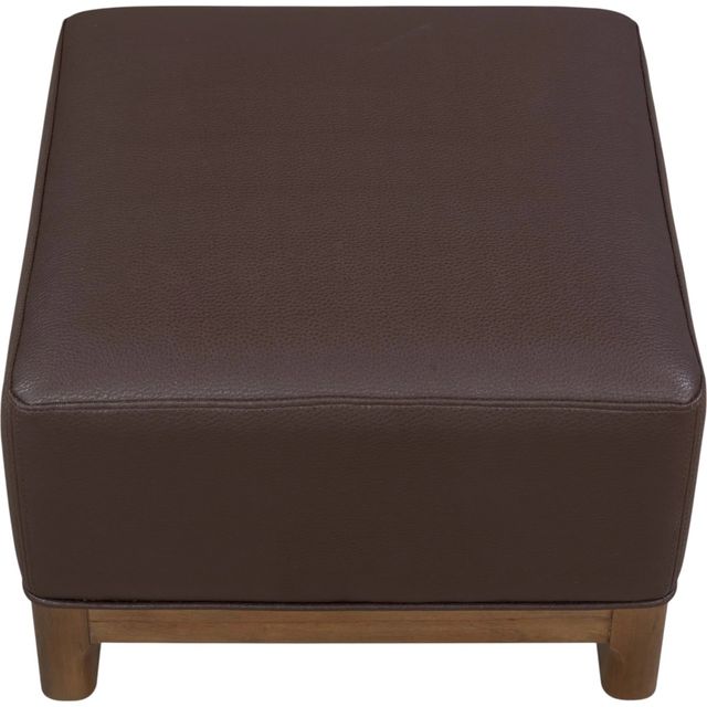 Modus Furniture Arden Dark Chocolate/Tavern Brown Upholstered Ottoman-2