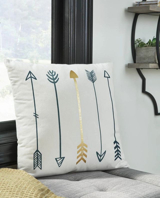 Signature Design by Ashley® Gyldan 4-Piece Gold/Teal/White Pillow-4