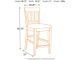 Signature Design by Ashley® Haddigan Dark Brown Counter Stool-4