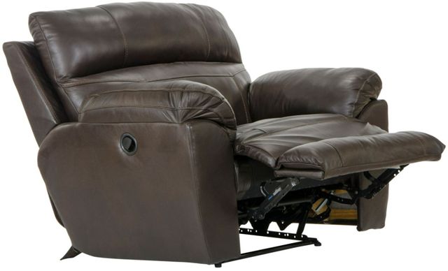 Catnapper® Costa Chocolate Leather Lay Flat Recliner-1