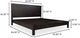 Moe's Home Collection Povera Black Queen Bed-2