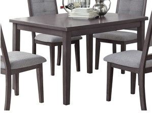 Mazin Furniture Zacharia Fine Gray Dining Table-0